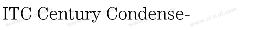 ITC Century Condense字体转换